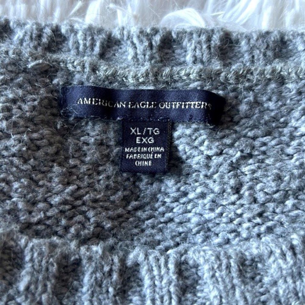 American Eagle Nordic Crew Neck Pullover Sweater - Picture 4 of 11